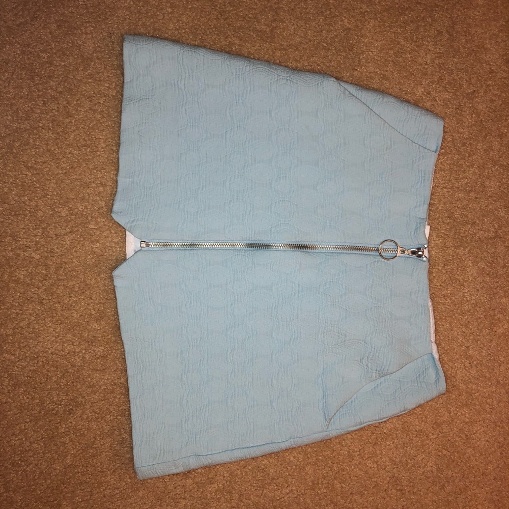 TopShop light blue mini skirt